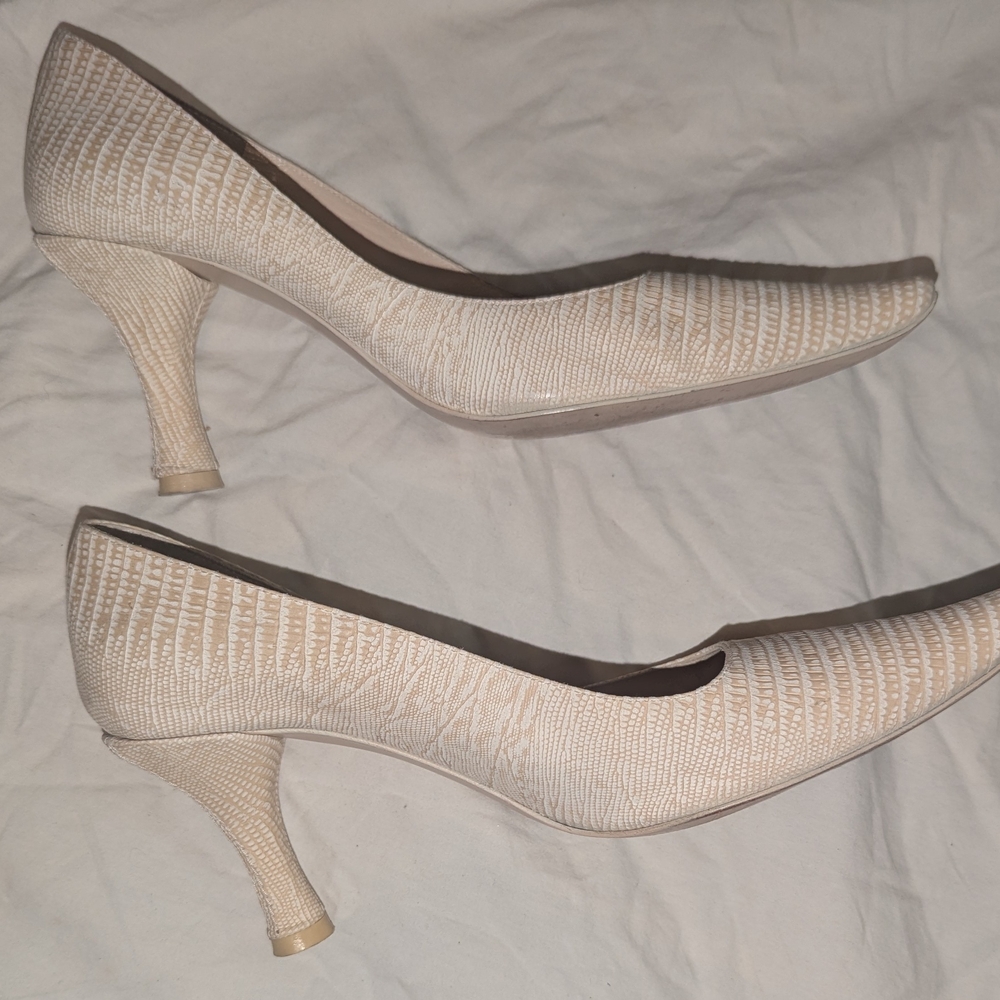 Elegant Cream Women's Heels